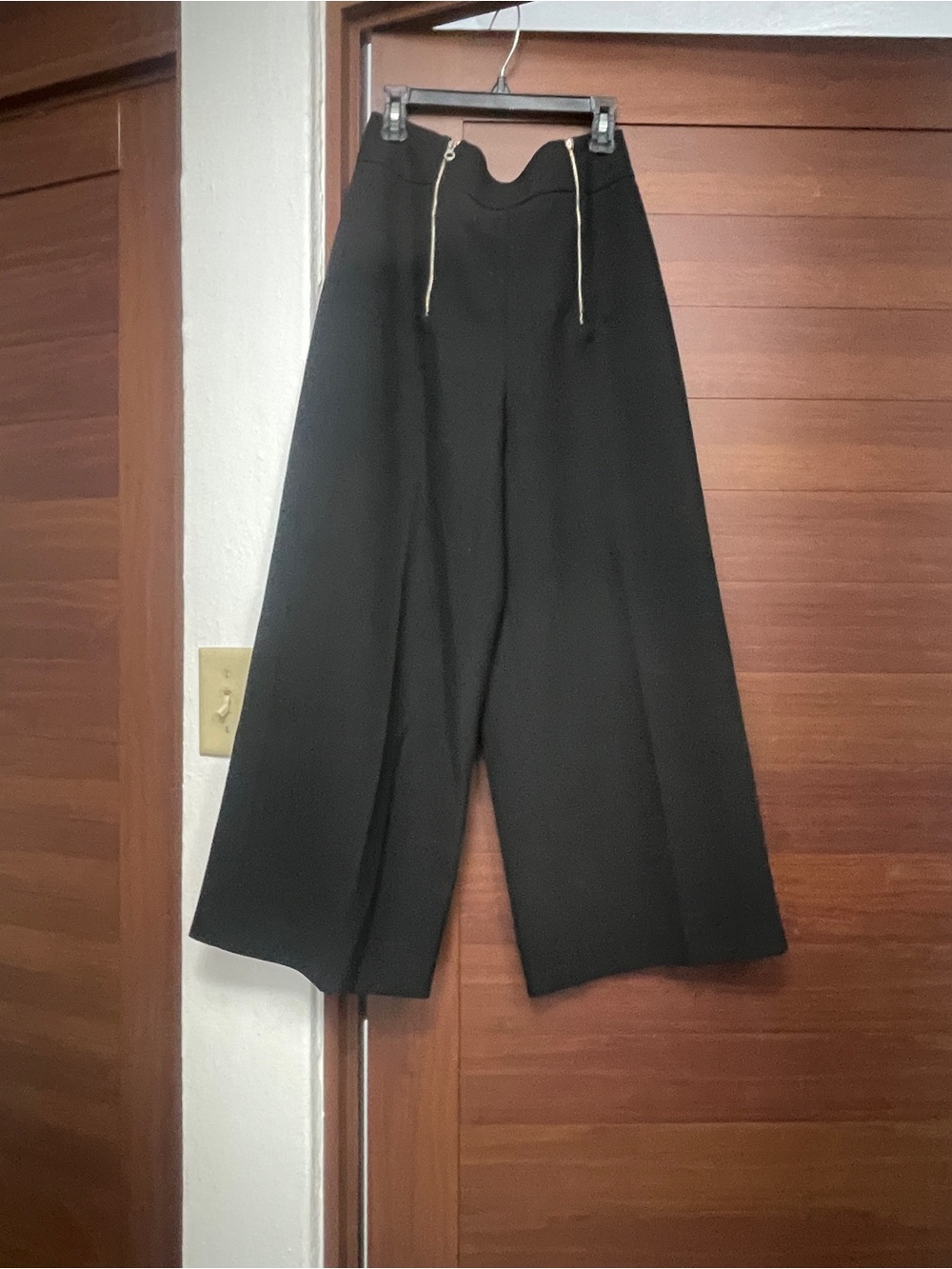 Zara Wide Leg Black Trousers